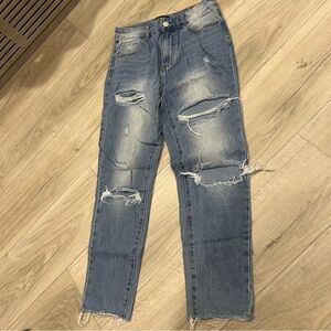 Nasty Gal Distressed Jeans